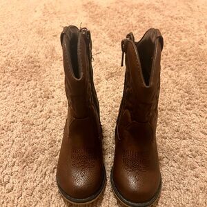 Cat & Jack brown cowboy boots
